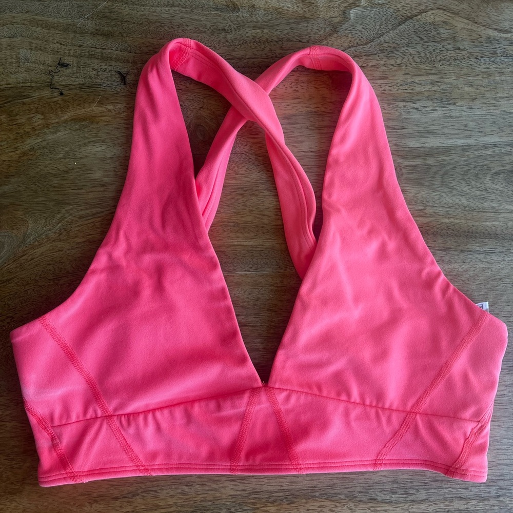 NWOT Free People Movement Women's Pink Sports Bra size M
